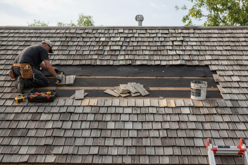 Wood Shingles Repair detail